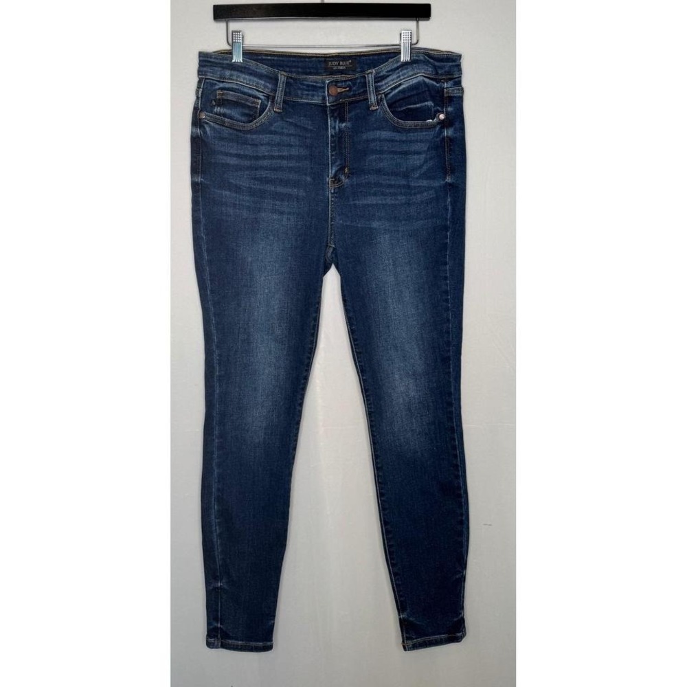 Judy Blue Los Angeles Skinny Fit Jeans‎ Women 15 32 Dark Wash Stretch Denim